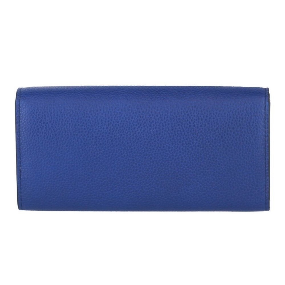 Alexander McQueen Skull Wallet on Chain Blue Leather Silver Hardware NWT - Picture 11 of 16